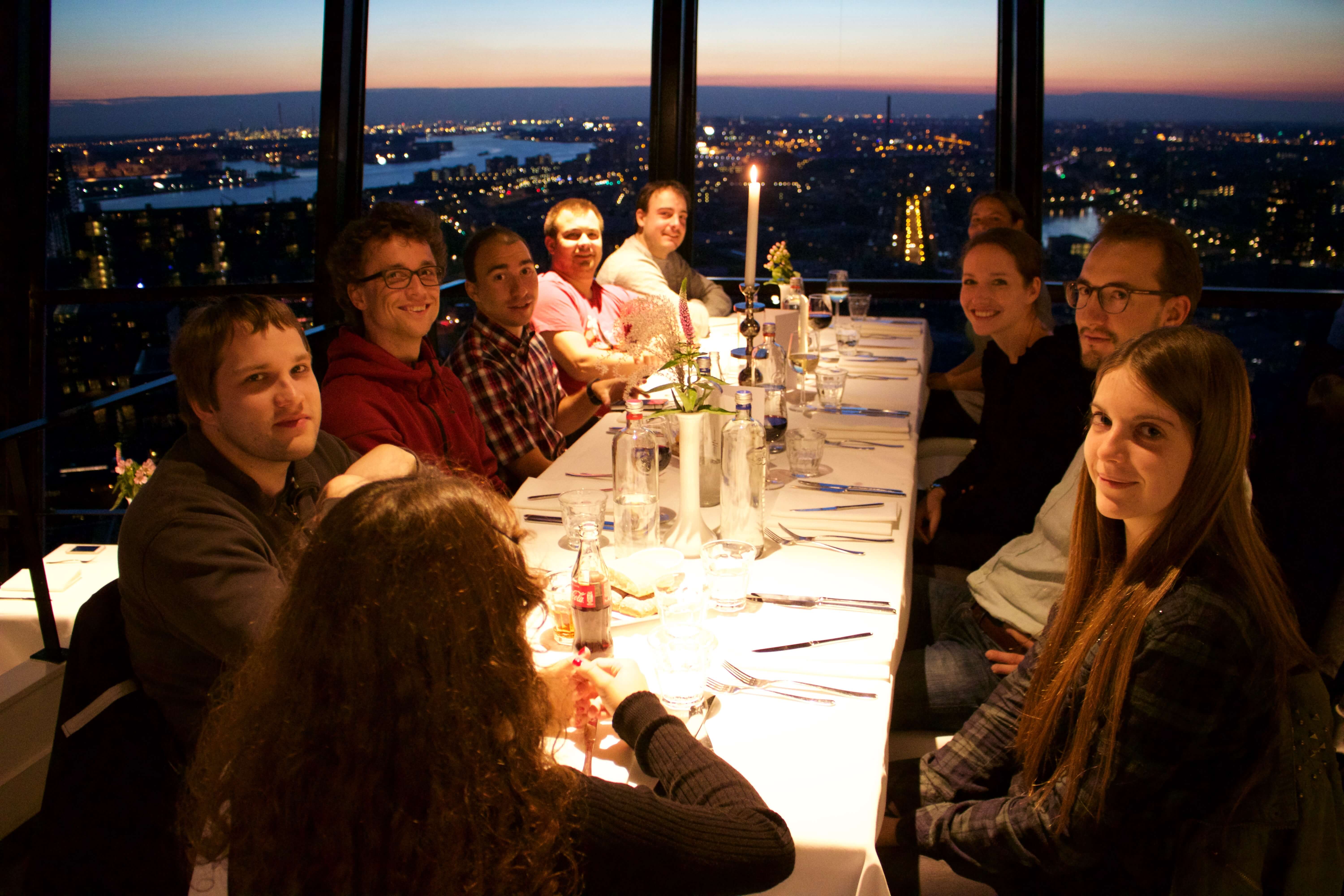 Vereinsreise Rotterdam, Abendessen