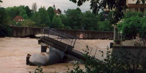 Hochwasser Anlegestelle