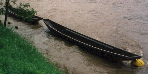 Hochwasser Weidlinge an Boje