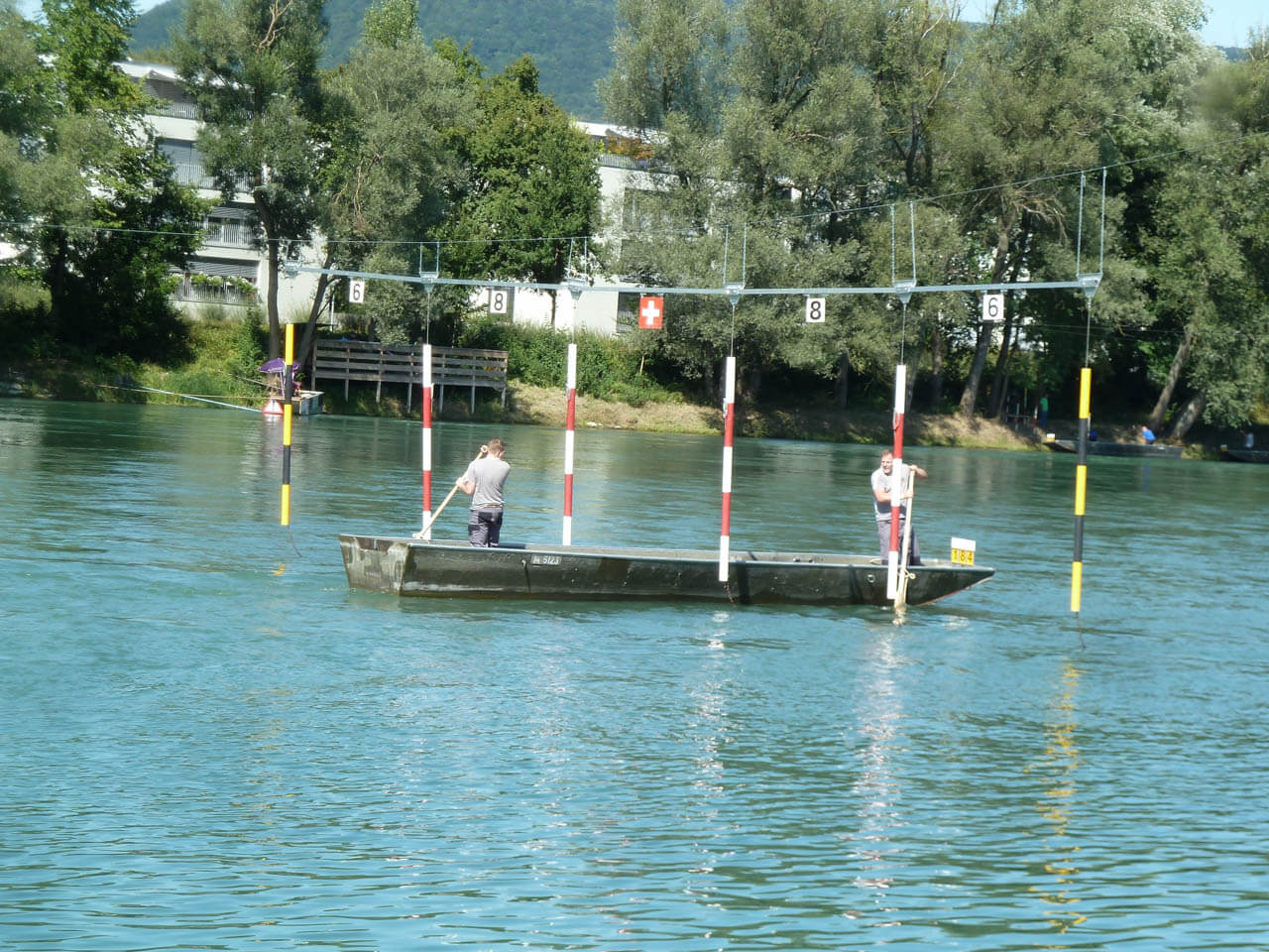 Durchfahrt mit dem Boot